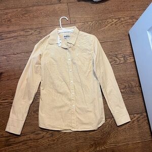 Ariat Long Sleeve Button Down (Yellow and White Striped)